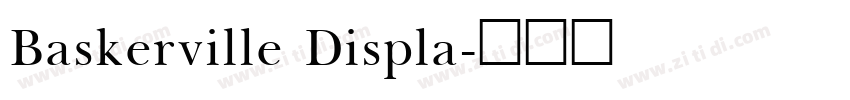 Baskerville Displa字体转换